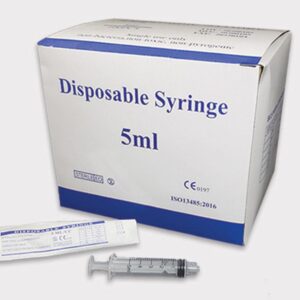box of disposable syringe 5ml